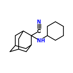 2-(Cyclohexylamino)-2-adamantanecarbonitrile Structure