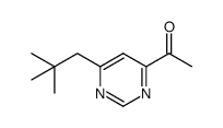 1-(6-neopentylpyrimidin-4-yl)ethanone Structure