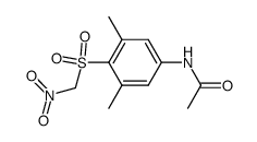 (4-acetamido-2,6-dimethylphenylsulphonyl)nitromethane结构式