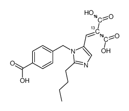 Des[2-(2-thienylmethyl)] Eprosartan-2-carboxylic Acid-13C3 Structure