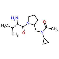 N-Cyclopropyl-N-{[1-(L-valyl)-2-pyrrolidinyl]methyl}acetamide Structure