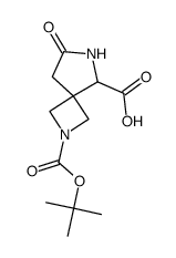 2-[(2-Methylpropan-2-yl)oxycarbonyl]-7-oxo-2,6-diazaspiro[3.4]octane-5-carboxylicacid Structure