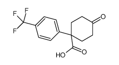 4-氧代-1-[4-(三氟甲基)苯基]环己烷羧酸结构式