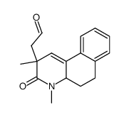 2,3,4,4a,5,6-hexahydro-2,4-dimethyl-3-oxobenzoquinolin-2-ylacetaldehyde结构式