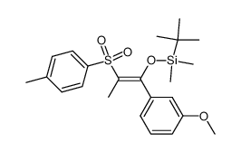 tert-butyl((1-(3-methoxyphenyl)-2-tosylprop-1-en-1-yl)oxy)dimethylsilane结构式