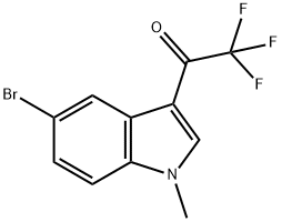 1-(5-bromo-1-methyl-1h-indol-3-yl)-2,2,2-trifluoroethanone结构式