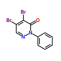 4,5-二溴-2-苯基-2,3-二氢哒嗪-3-星空app结构式