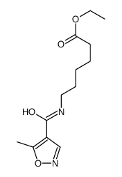 ethyl 6-[(5-methyl-1,2-oxazole-4-carbonyl)amino]hexanoate结构式