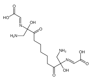 (2Z)-2-[1,11-diamino-10-(carboxymethylideneamino)-2,10-dihydroxy-3,9-d ioxo-undecan-2-yl]iminoacetic acid结构式