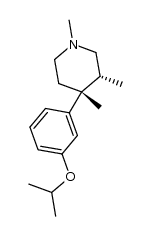 (3R,5R)-1,3,4-trimethyl-4-[3-(1-methylethoxy)phenyl]piperidine structure