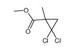 2,2-二氯-1-甲基环丙烷羧酸甲酯结构式
