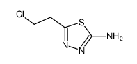 5-(2-chloroethyl)-[1,3,4]thiadiazol-2-ylamine Structure