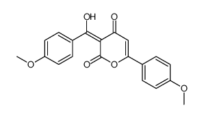 3-[hydroxy-(4-methoxyphenyl)methylidene]-6-(4-methoxyphenyl)pyran-2,4-dione Structure