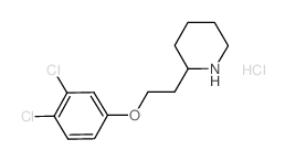 2-[2-(3,4-Dichlorophenoxy)ethyl]piperidine hydrochloride Structure