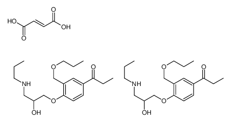 1-Propanone, 1-(4-(2-hydroxy-3-(propylamino)propoxy)-3-(propoxymethyl) phenyl)-, (E)-2-butenedioate (2:1) (salt) picture