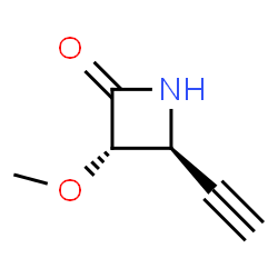 2-Azetidinone, 4-ethynyl-3-methoxy-, trans- (9CI)结构式