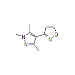 3-(1,3,5-Trimethyl-4-pyrazolyl)isoxazole Structure
