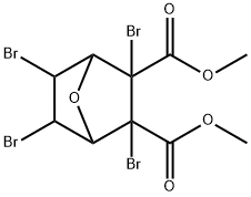 7-Oxabicyclo[2.2.1]heptane-2,3-dicarboxylic acid, 2,3,5,6-tetrabromo-, 2,3-dimethyl ester结构式