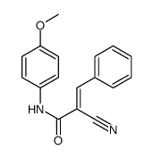 2-cyano-N-(4-methoxyphenyl)-3-phenylprop-2-enamide结构式