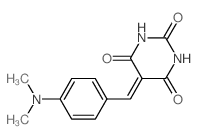 2,4,6(1H,3H,5H)-Pyrimidinetrione,5-[[4-(dimethylamino)phenyl]methylene]- picture