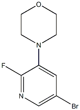 4-(5-bromo-2-fluoropyridin-3-yl)morpholine Structure