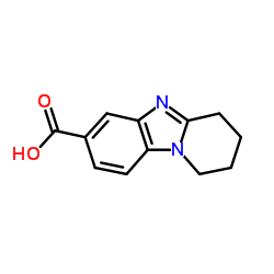 1,2,3,4-Tetrahydropyrido[1,2-a]benzimidazole-7-carboxylic acid structure