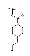 4-(2-chloroethyl)piperidine-1-carboxylic acid tert-butyl ester Structure