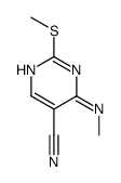 4-(METHYLAMINO)-2-(METHYLTHIO)PYRIMIDINE-5-CARBONITRILE structure