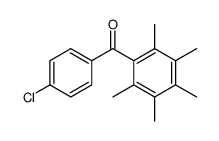 (4-chlorophenyl)-(2,3,4,5,6-pentamethylphenyl)methanone结构式