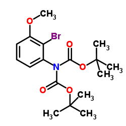 Bis(2-methyl-2-propanyl) (2-bromo-3-methoxyphenyl)imidodicarbonate Structure