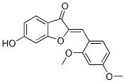 (2Z)-2-(2,4-二甲氧基苯亚甲基)-6-羟基-1-苯并呋喃-3(2H)-酮结构式