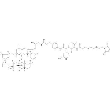 Mal-PEG2-VCP-Eribulin结构式