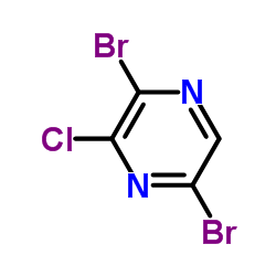 2,5-Dibromo-3-chloropyrazine Structure