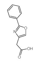 (2-苯基-1,3-噁唑-4-基)乙酸结构式