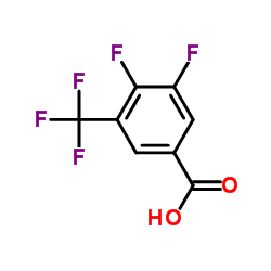 3,4-二氟-5-(三氟甲基)苯甲酸结构式