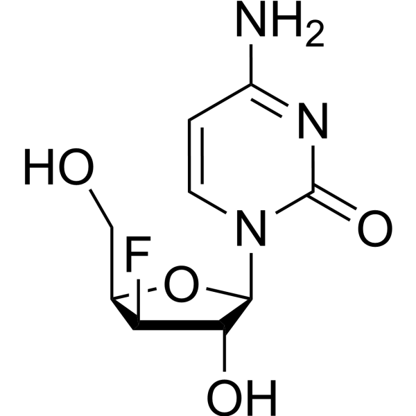 3’-Deoxy-3’-fluoro-xylocytidine结构式