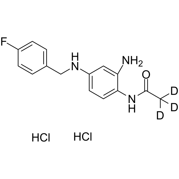 N-Acetyl Retigabine-d3 dihydrochloride Structure