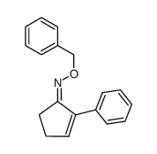 2-phenylcyclopent-2-en-1-one O-benzyl oxime结构式