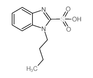 1-BUTYL-1H-BENZIMIDAZOLE-2-SULFONIC ACID结构式