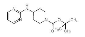 TERT-BUTYL 4-(2-PYRIMIDINYLAMINO)TETRAHYDRO-1(2H)-PYRIDINECARBOXYLATE structure