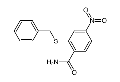 2-Benzylthio-4-nitrobenzamide结构式