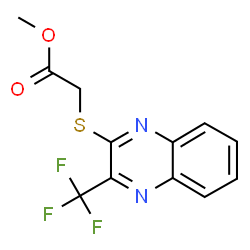 METHYL 2-([3-(TRIFLUOROMETHYL)-2-QUINOXALINYL]SULFANYL)ACETATE Structure