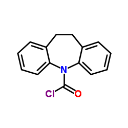 10,11-二氢-5H-二苯并[b,f]氮杂卓-5-甲酰氯结构式