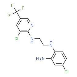 4-CHLORO-N1-(2-([3-CHLORO-5-(TRIFLUOROMETHYL)-2-PYRIDINYL]AMINO)ETHYL)-1,2-BENZENEDIAMINE结构式