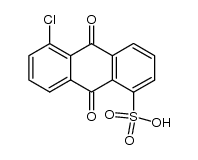 5-chloro-9,10-dioxo-9,10-dihydro-anthracene-1-sulfonic acid结构式