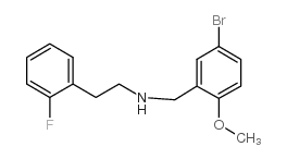 N-[(5-bromo-2-methoxyphenyl)methyl]-2-(2-fluorophenyl)ethanamine Structure