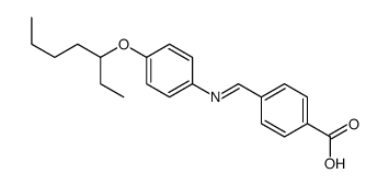 4-[(4-heptan-3-yloxyphenyl)iminomethyl]benzoic acid结构式