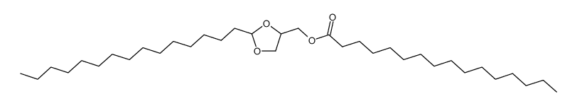 4-hexadecanoyloxymethyl-2-pentadecyl-[1,3]dioxolane结构式