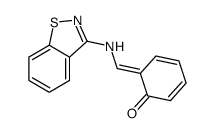 6-[(1,2-benzothiazol-3-ylamino)methylidene]cyclohexa-2,4-dien-1-one Structure