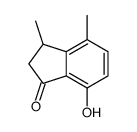 7-hydroxy-3,4-dimethyl-2,3-dihydroinden-1-one Structure